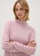 Pink long-sleeved top with high neck, regular fit_3