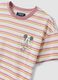 White striped organic cotton pyjama T-shirt with Mickey Mouse print_6