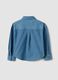 Light blue embroidered organic cotton denim shirt_2