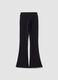 Black flared trousers in stretch cotton_2