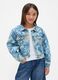 Multicolour Denim Jacket with Flowers_0