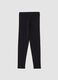 Leggings neri in cotone elasticizzato skinny fit_0