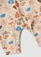 Tutina beige in puro cotone organico con stampa animali_3