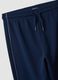 Blue pure-cotton joggers, regular fit_2