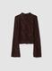 Brown stretch high-neck T-shirt_2