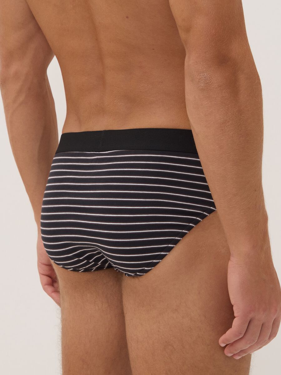 Pack of five multicolour organic stretch-cotton briefs_2