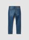 Blue slim-fit stretch cotton jeans_5