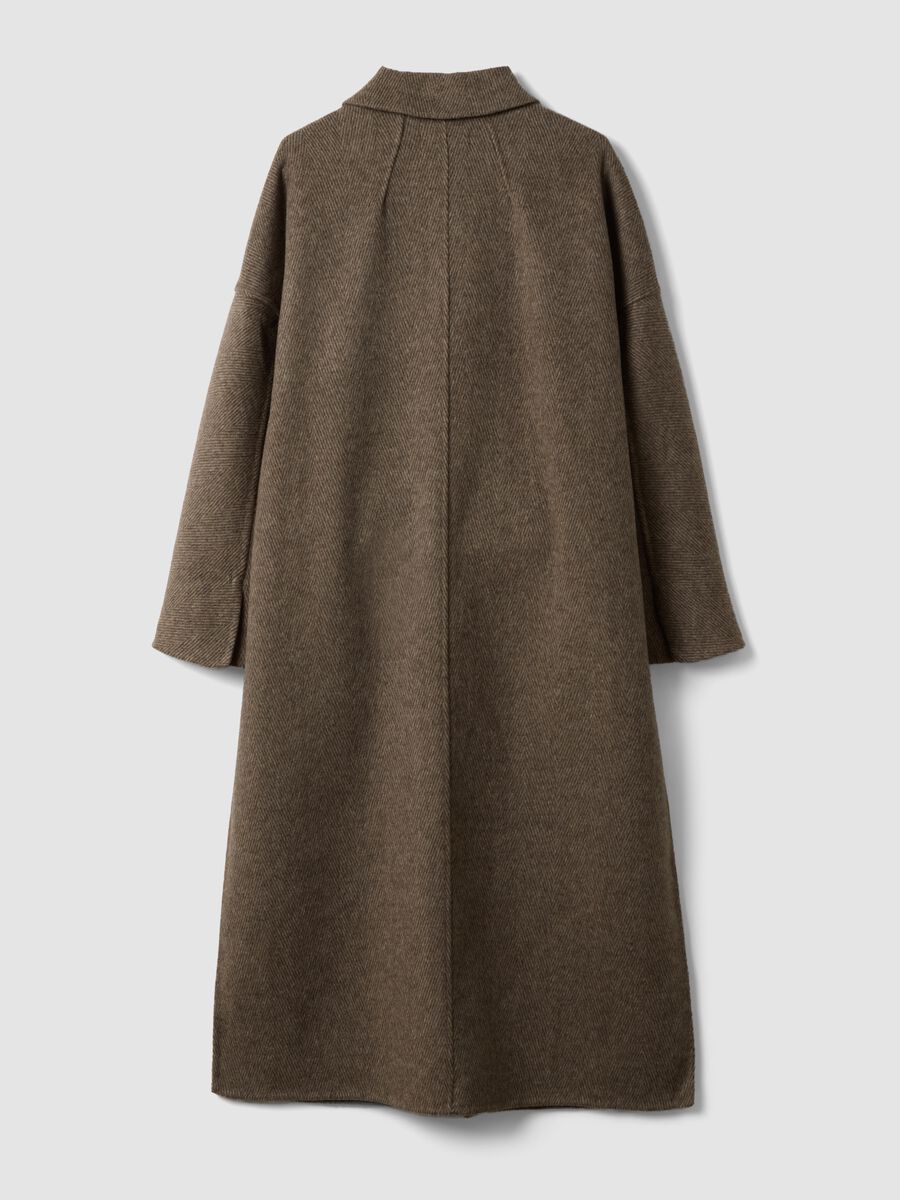 Multicolour wool and lyocell blend coat_2
