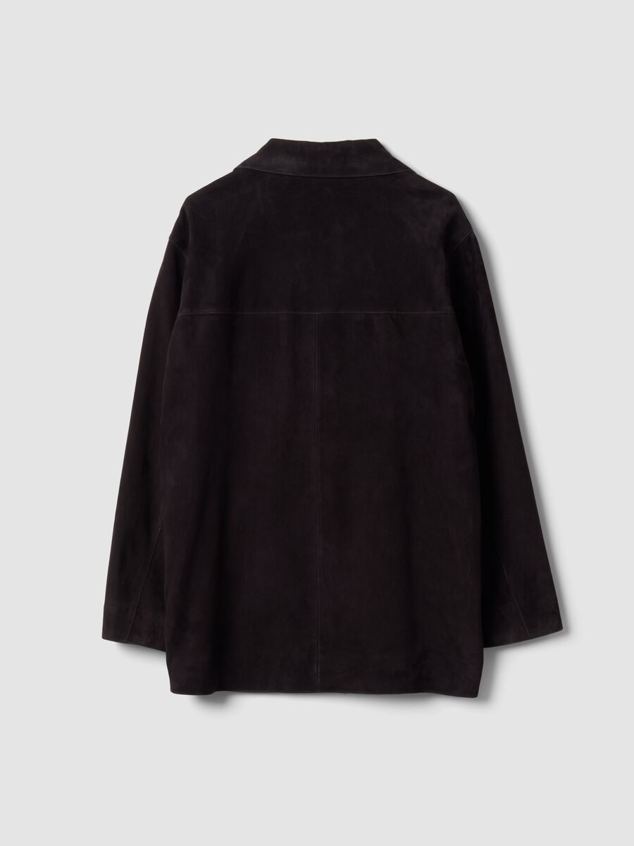 Black genuine leather jacket, regular fit_6