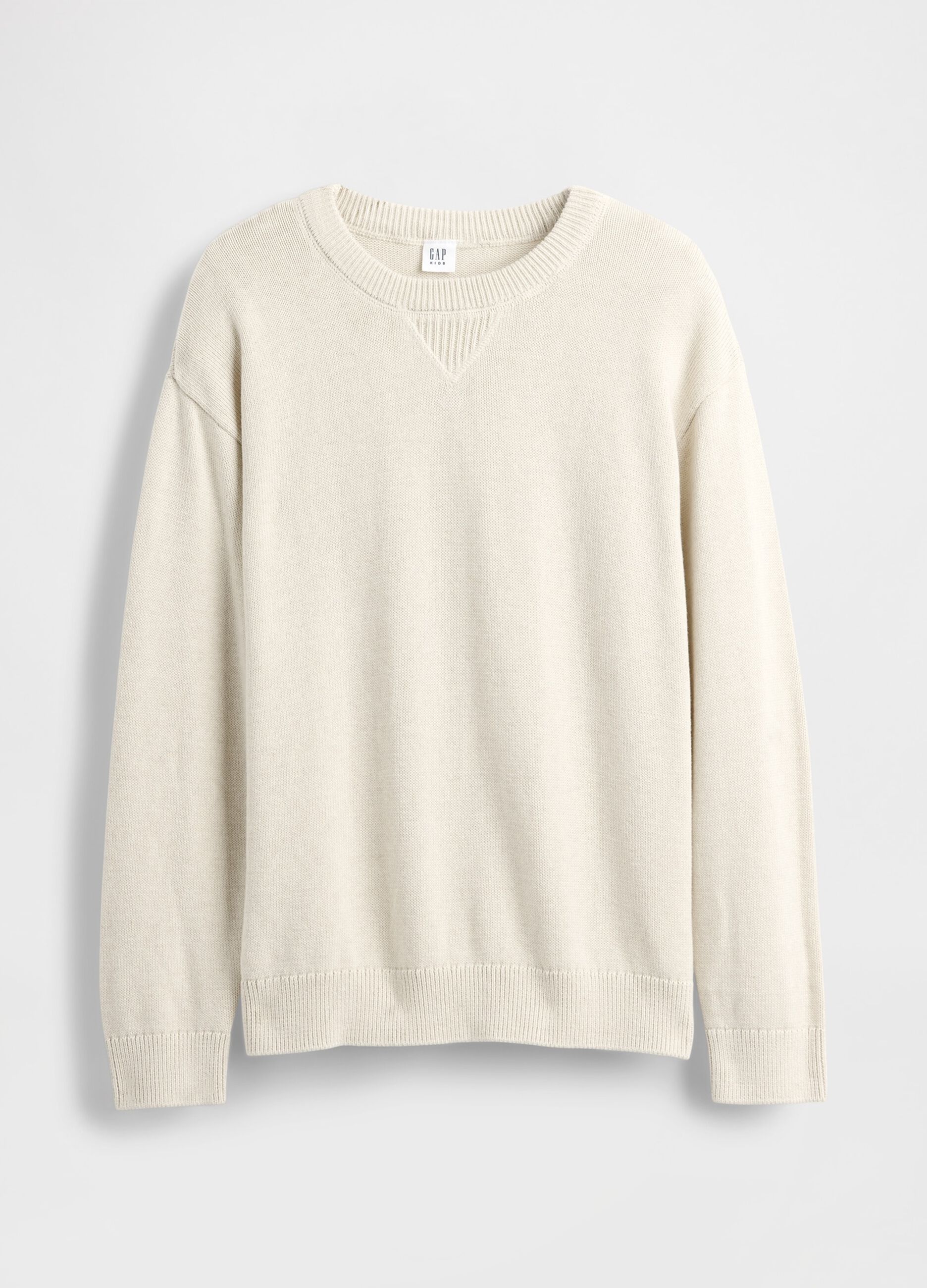 Beige Cotton Sweater