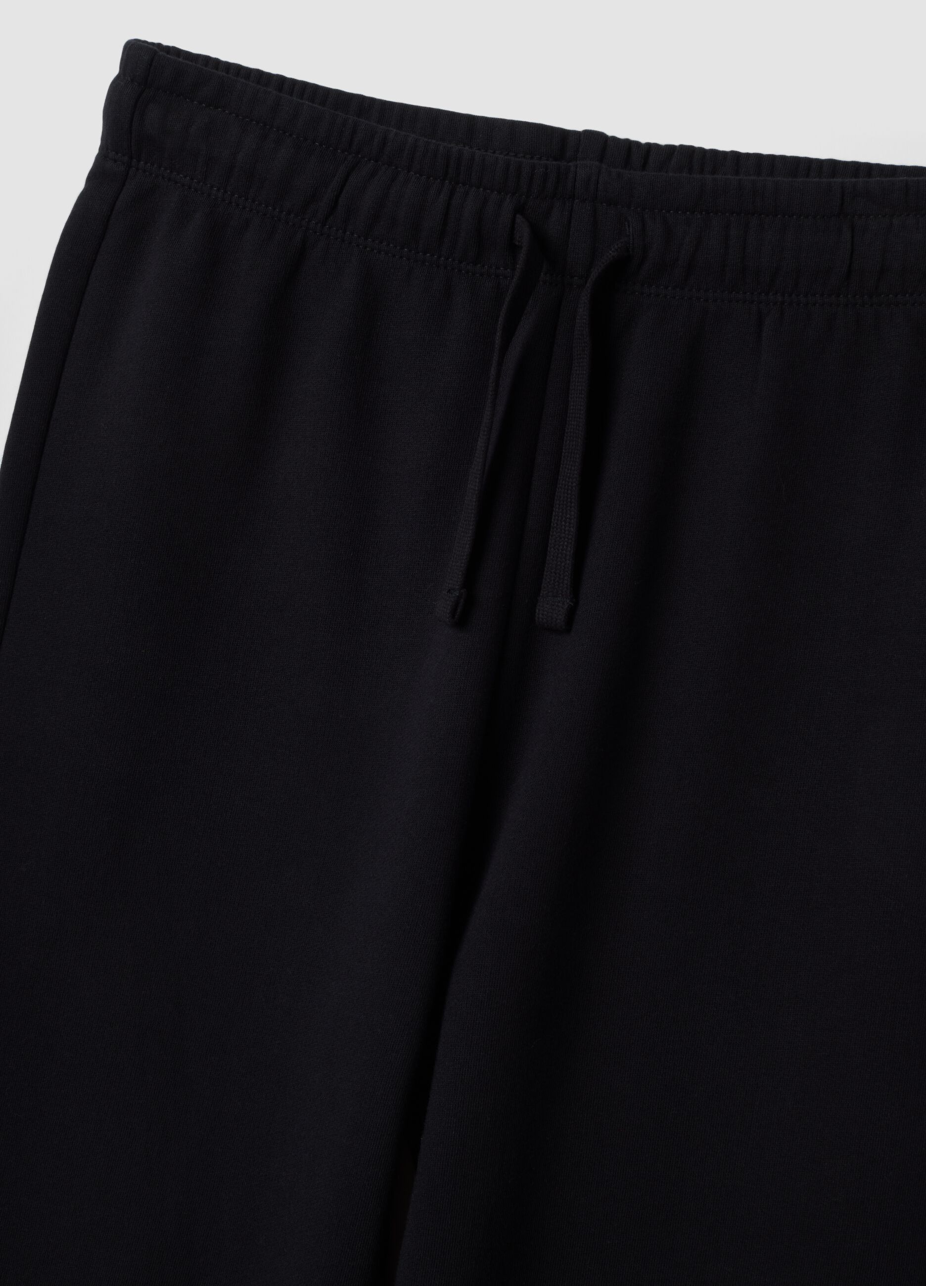 Pantaloni jogger blu in puro cotone organico