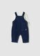 Completo blu in misto cotone organico due pezzi_0