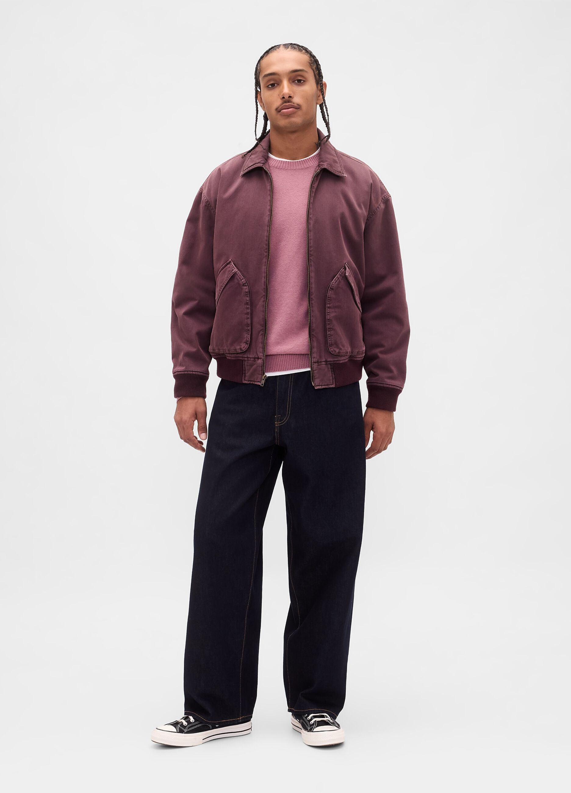 Pink cotton and acrylic sweater