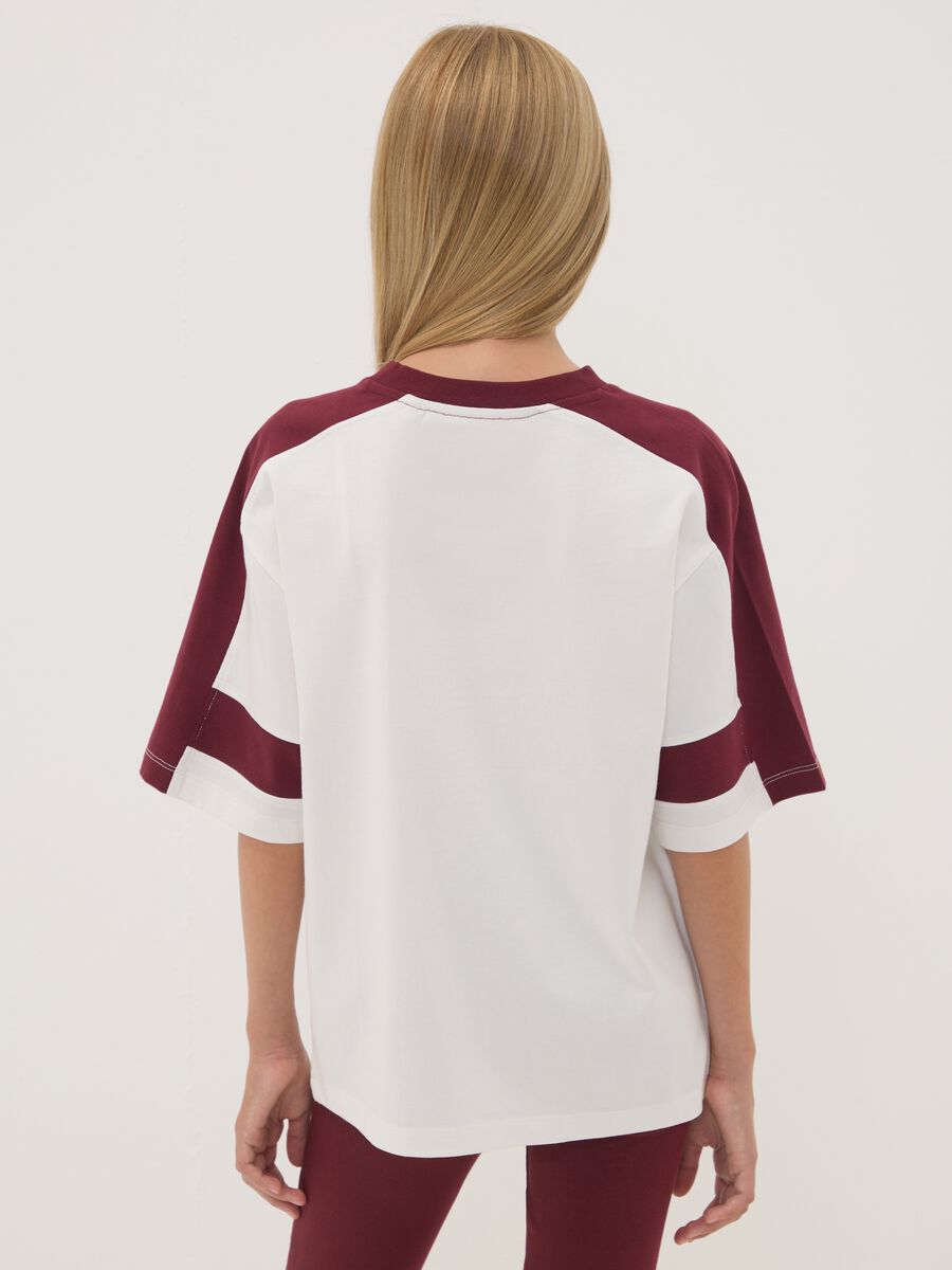 T-shirt bianca in puro cotone con girocollo_2