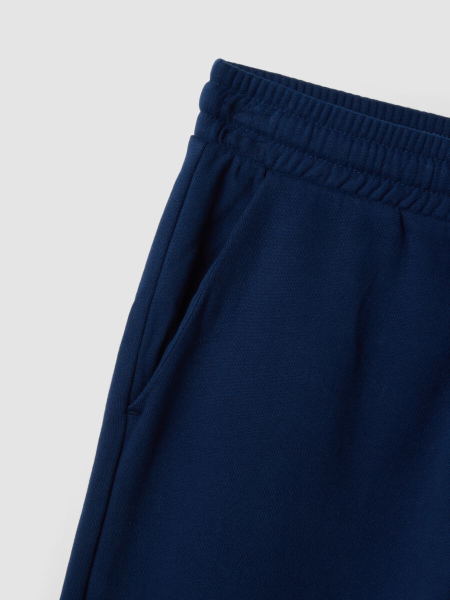 Blue jogger trousers in an organic cotton and viscose blend_7