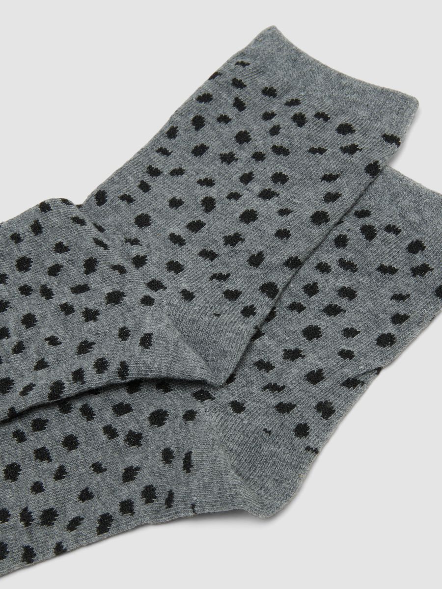 2-pack of grey and black organic cotton-blend socks_1
