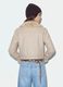 Giacca beige con zip e colletto a contrasto regular fit_2