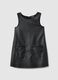 Black regular fit girls' dress_0