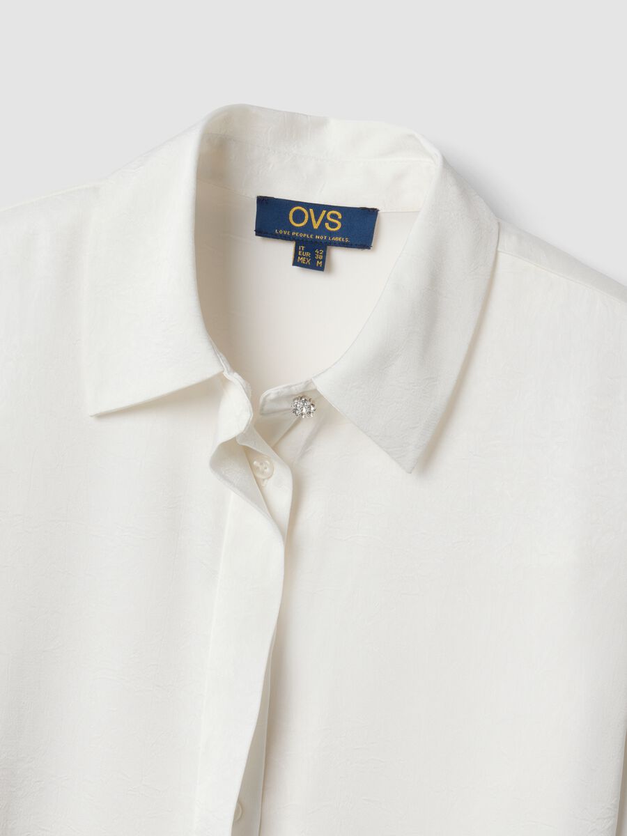 White regular-fit shirt with classic collar_5