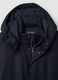 Giaccone imbottito blu con cappuccio regular fit idrorepellente_2