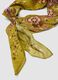 Yellow pure viscose scarf with patterned print_2