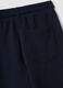 Pantaloni jogger blu in puro cotone organico_3