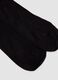 Black ribbed mid-calf socks in pure cotton_2