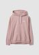 Pink hooded sweatshirt in pure cotton with Lilo & Stitch print_4