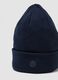 Blue cotton-blend jersey knit hat_2