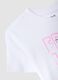 White pure cotton girls' T-shirt with strawberry print_3