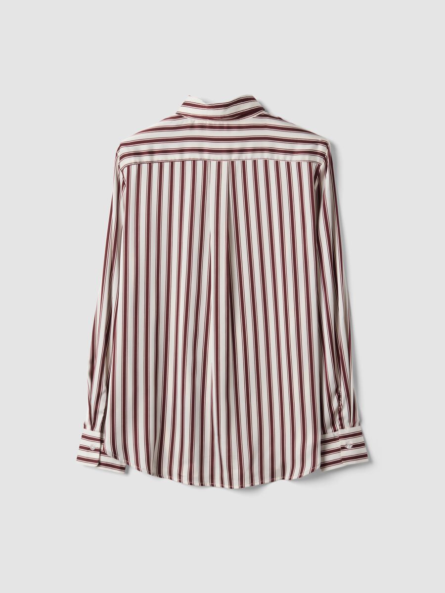 White regular-fit striped stretch shirt_6