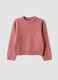 Pink stretch crew-neck jumper_0