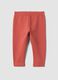 Red regular-fit leggings in stretchy organic cotton_0