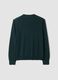 Green pure merino wool crew-neck jumper, regular fit_2