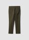Green slim-fit stretch cotton twill chino trousers_2