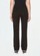 Pantaloni neri flare in viscosa elasticizzata_2