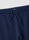 Navy blue jogger trousers in 100% organic cotton_1