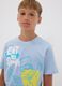 Boys&rsquo; light blue pure cotton T‑shirt with Simpsons print_1
