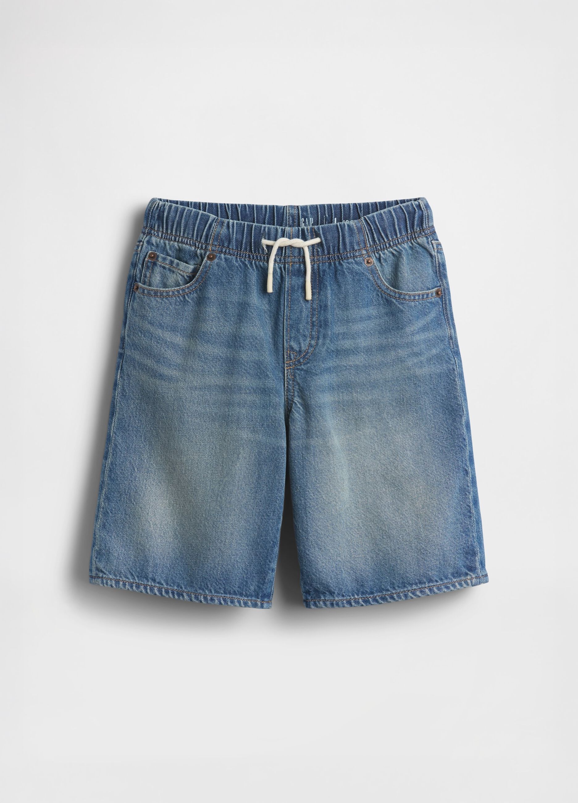 Cotton&ndash;Lyocell Blend Denim Shorts