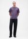Purple short-sleeve cotton T-shirt_2