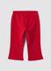 Red stretch cotton leggings_1