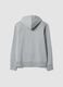 Grey cotton-blend hoodie with crew neck_2