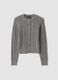 Grey cable-knit wool-blend cardigan_4