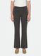 Grey stretch cotton flared trousers_3