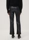 Leggings neri flare con vita regular ed elastico_3