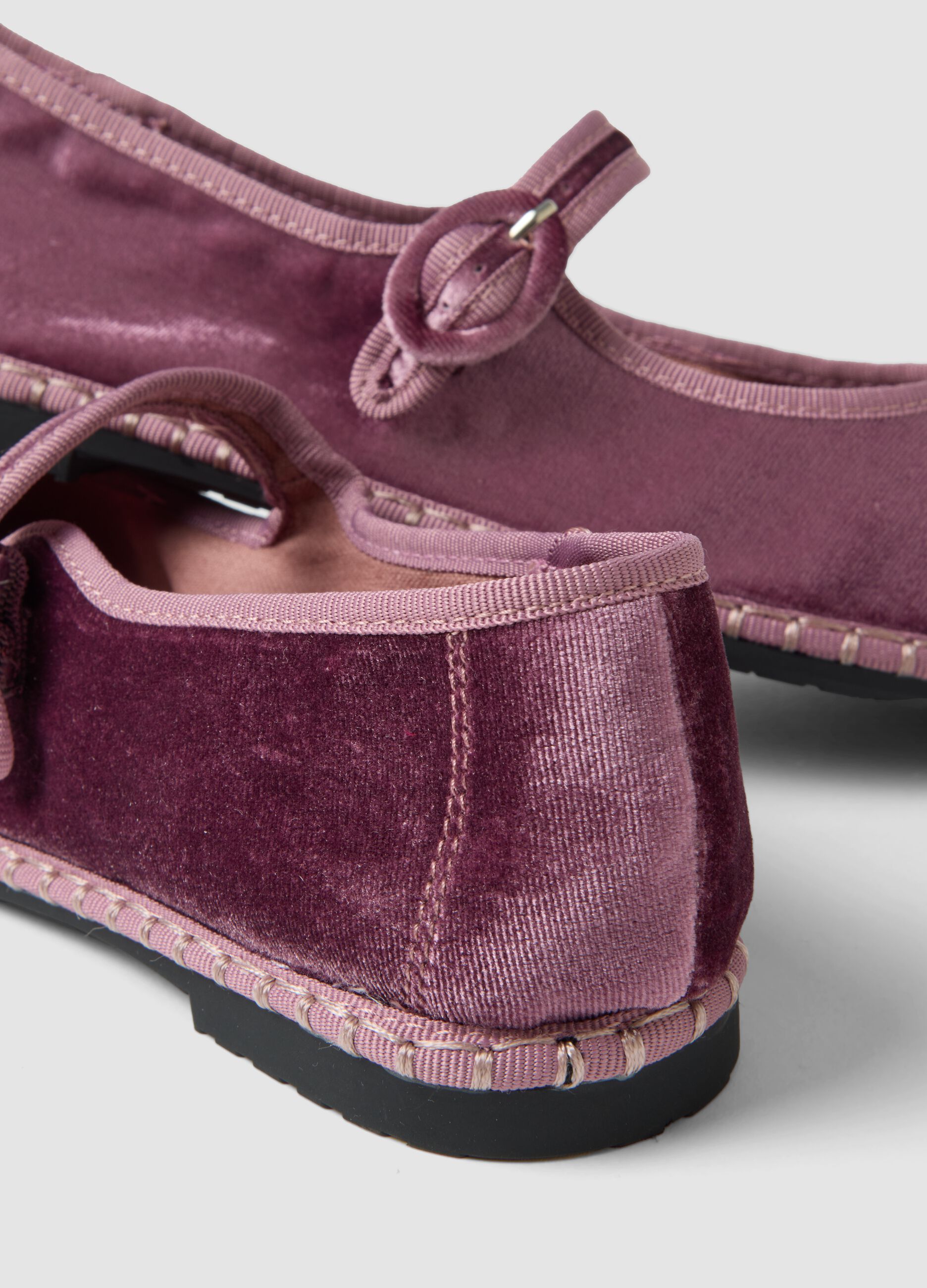 Friulane rosa con cinturino e strass