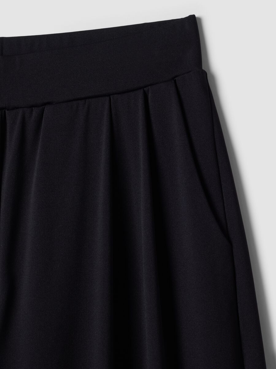 Black Easy Dry wide-leg stretch trousers ALTAVIA STUDIO_6