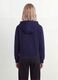 Blue pure organic cotton hooded sweatshirt with star for girls_3