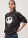 Black 100% cotton sweatshirt with The Nightmare Before Christmas print_2