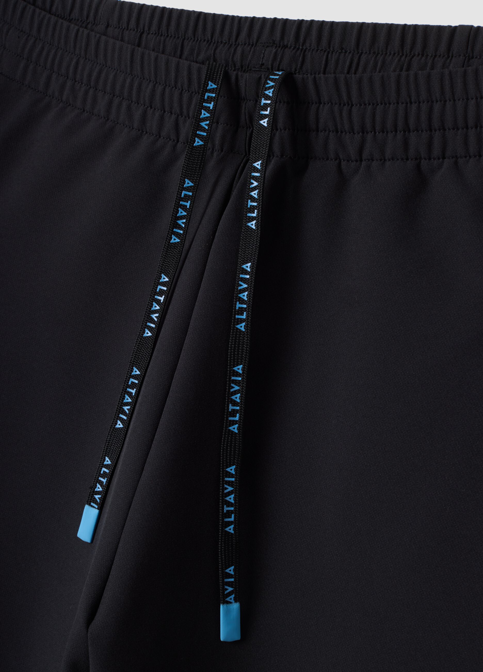 Black Easy Dry ALTAVIA stretch running trousers